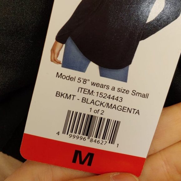 Skechers Active Long Sleeve Tee T-Shirts BLACK Women's Large - Picture 4 of 8